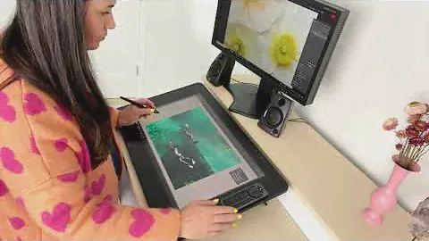 Wacom DTK2420K0 Cintiq Pro 24 Creative Pen Display – 4K Graphic Drawing Monitor