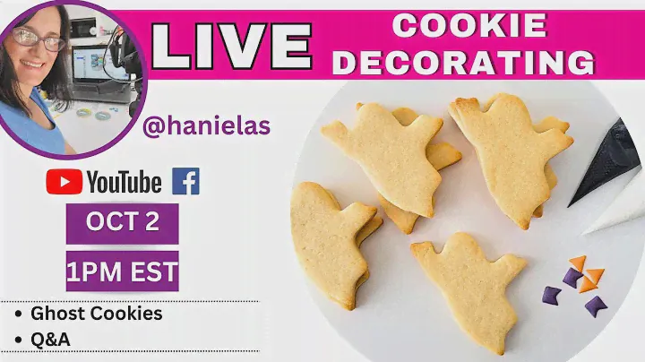 Ghost Cookies - Live Cookie Decorating |Episode 231|