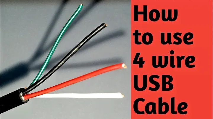 How to Connect 3v LED to 4 wire USB Cable || USB data cable colour code