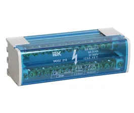 Шины IEK на DIN-рейку в корпусе ШНК 2х15 L+PEN YND10-2-15-125