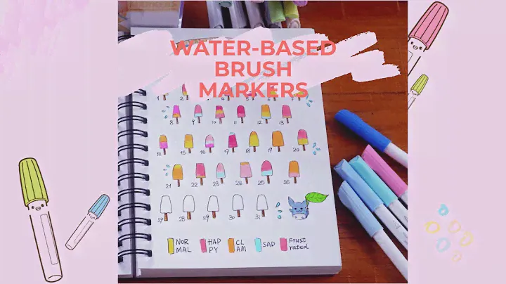 Introducing Ohuhu Dual Brush Pen Art Markers | July Bullet Journal Setup