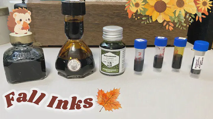 7 Autumn Fountain Pen Inks! (Dominant Industry, Diamine, Akkerman, Vinta, Kobe, Wearingeul, Rohrer)